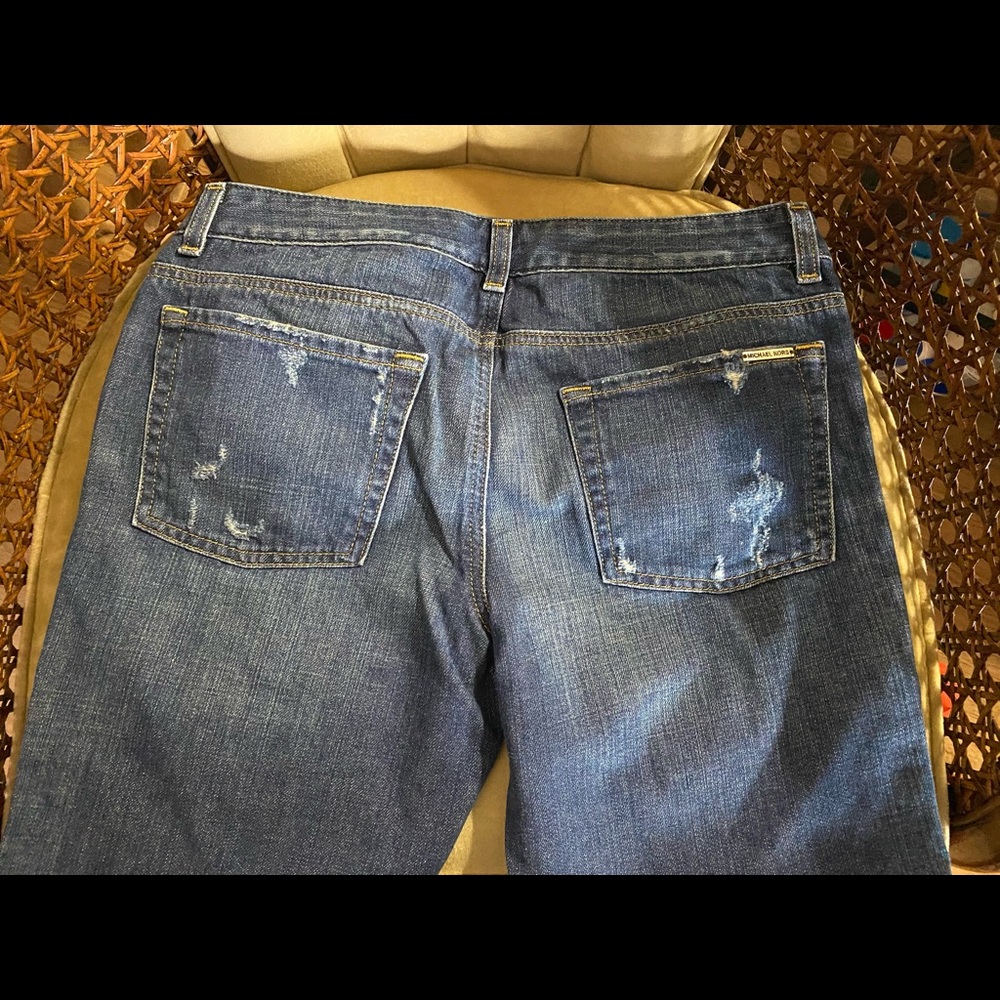 Michael Kors boyfriend jeans.